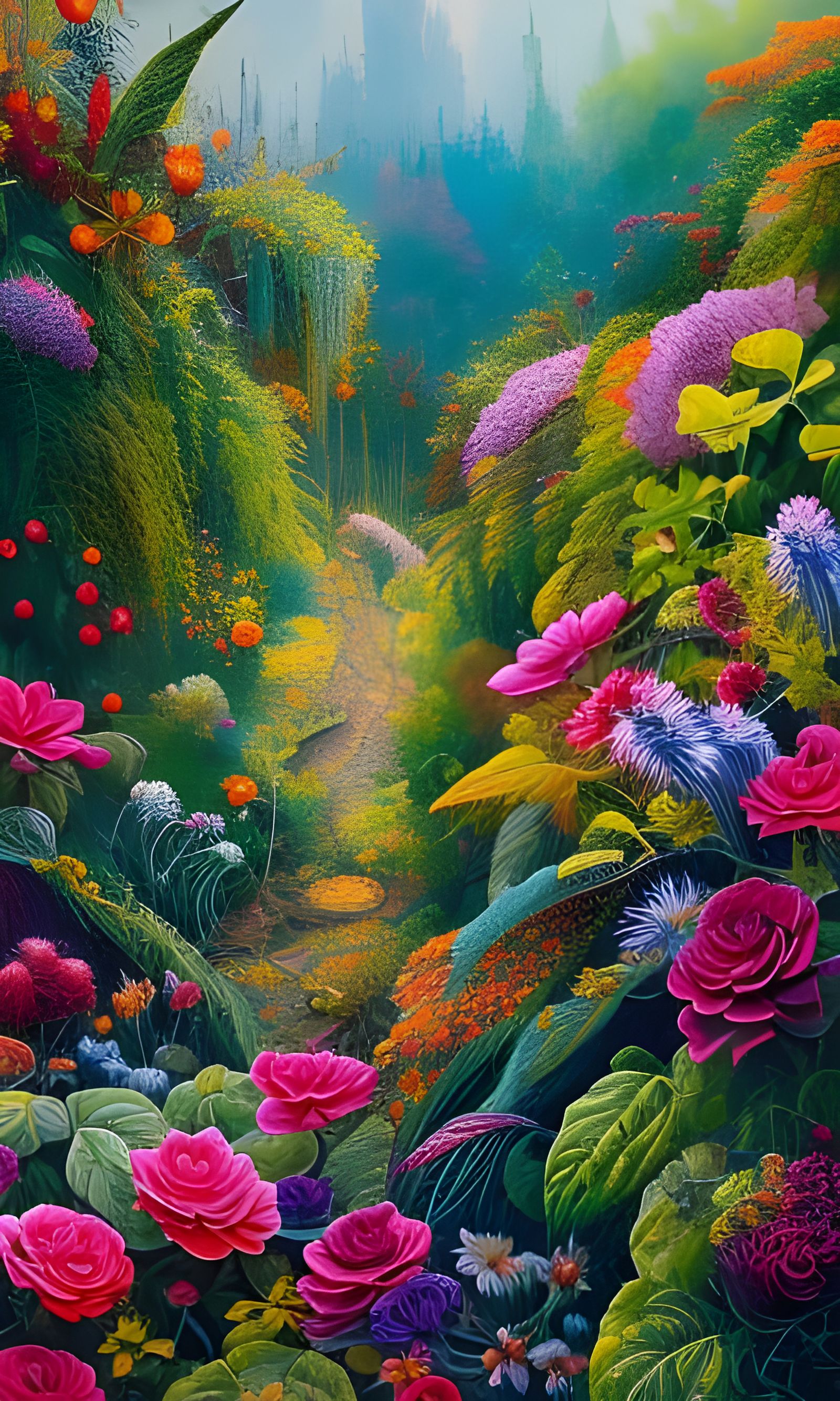 Garden of colors - AI Generated Artwork - NightCafe Creator