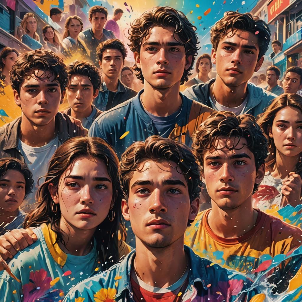 Movie Poster, Summer Blockbuster film, coming of age story, ...