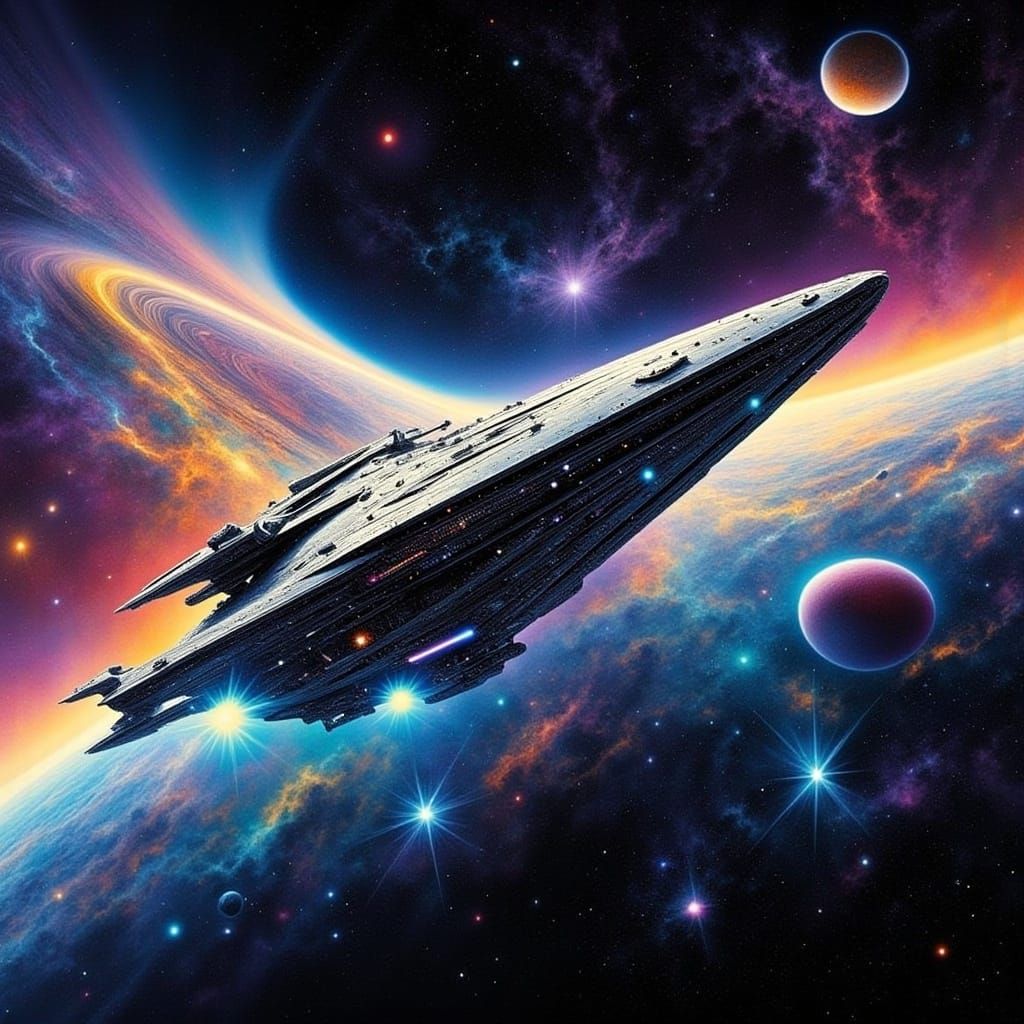 <lora:Space Oddity Flux:1.0>spaceship