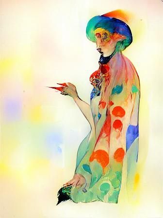 Portrait of a women smoking