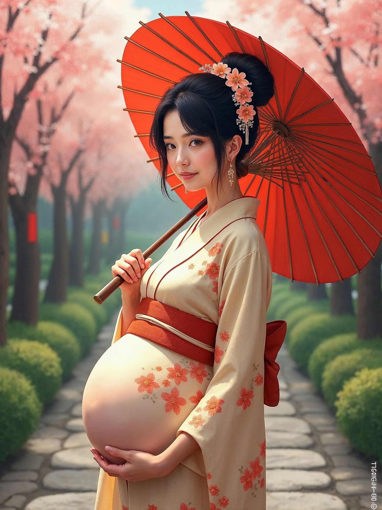 Pregnant Geisha