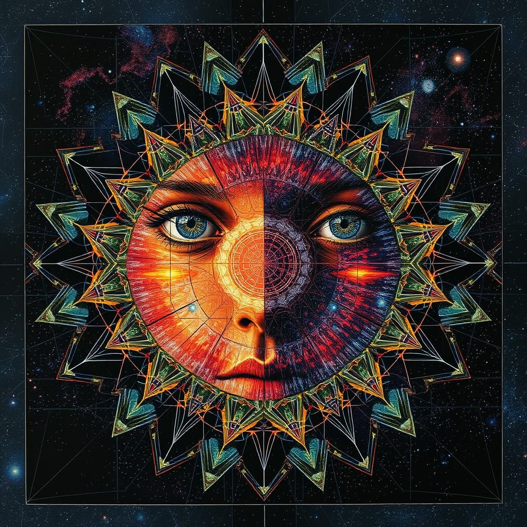 Cosmic Geometric Absurdism: Fractured Thoughts Converge into...