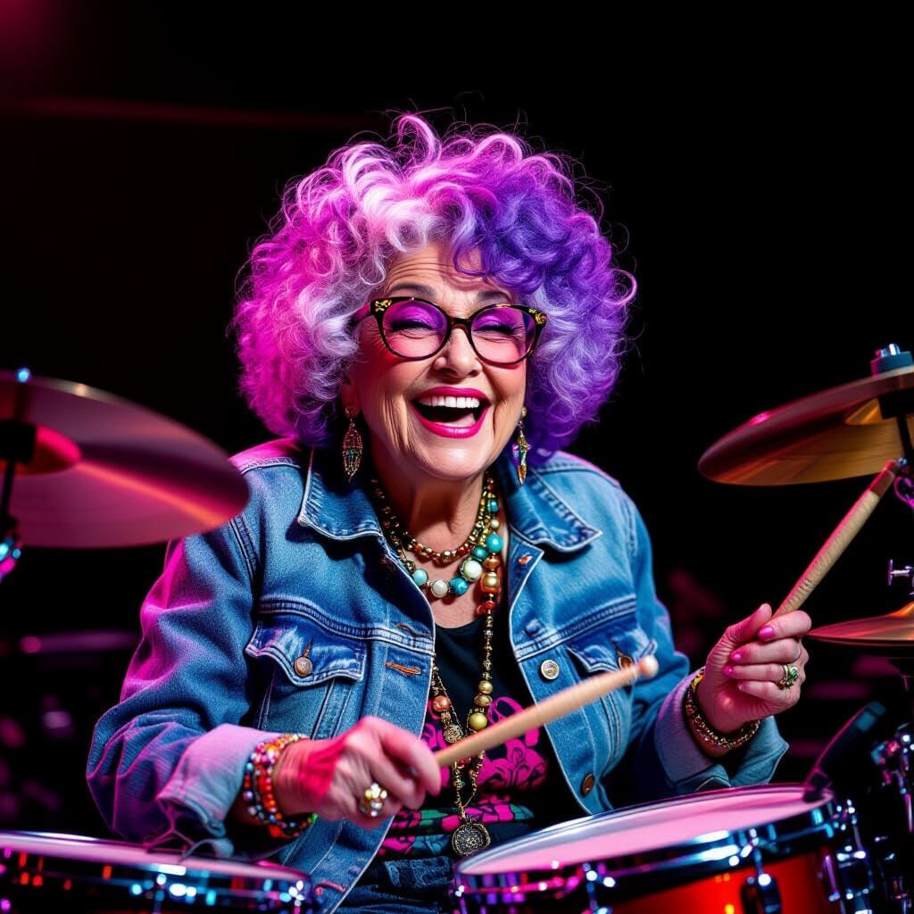 Granny Rocks  by @Chubby