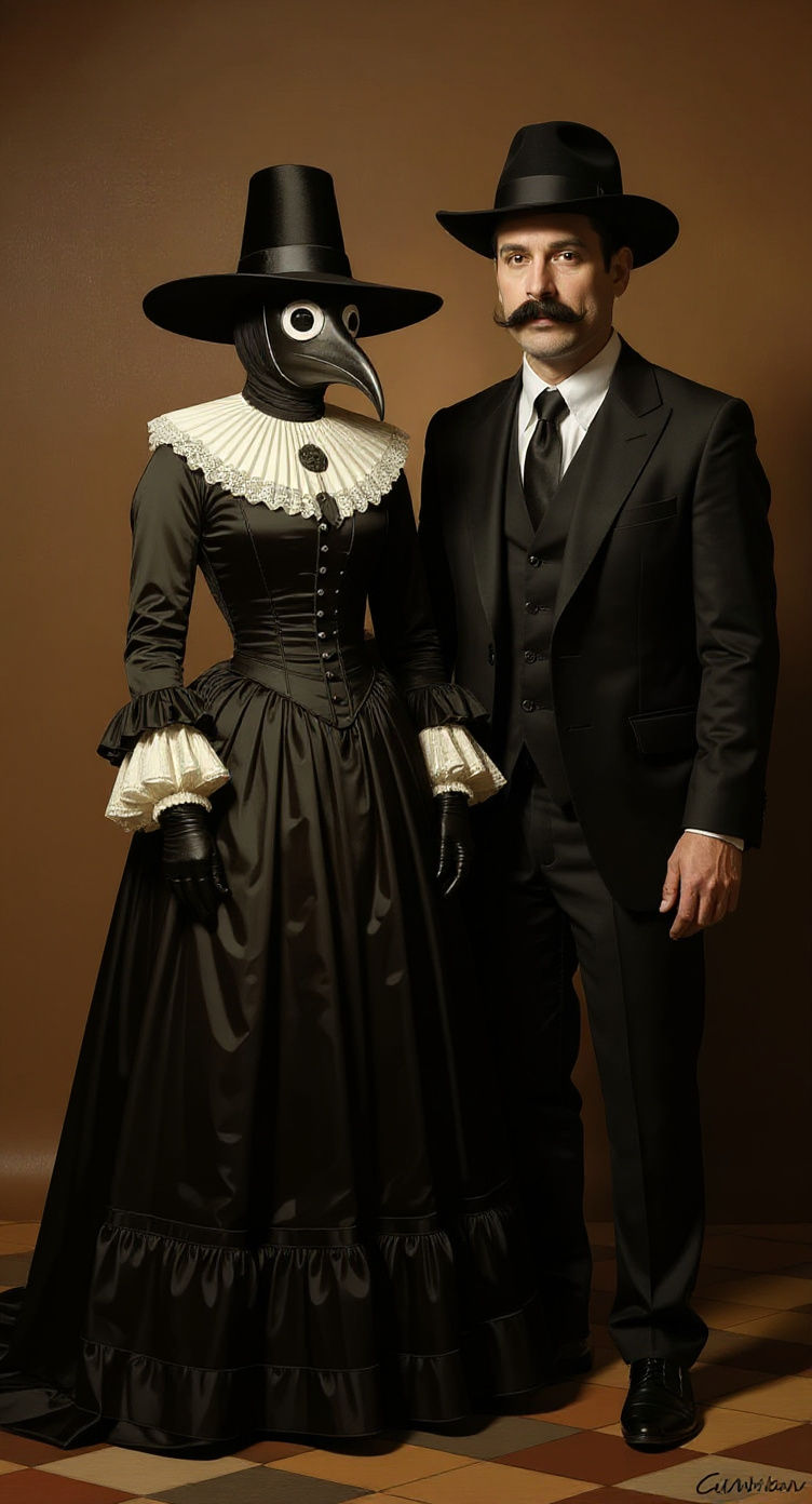 Plague Doctor in Victorian Dress: Dramatic Art