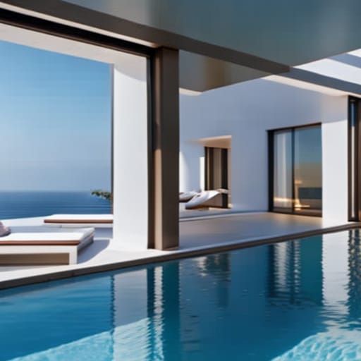 Modern design pool