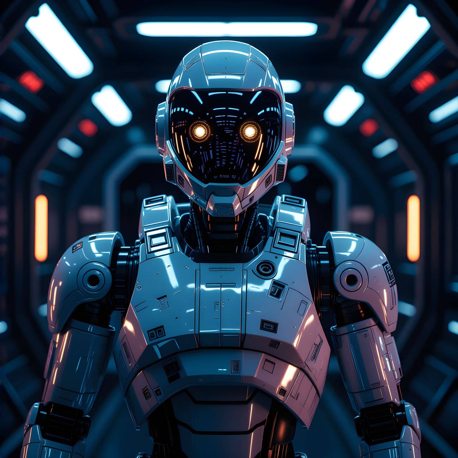 Robot Lost in Space: Photorealistic CGI Portrait