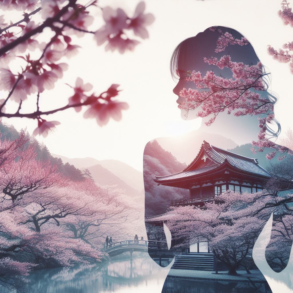 A Japanese garden