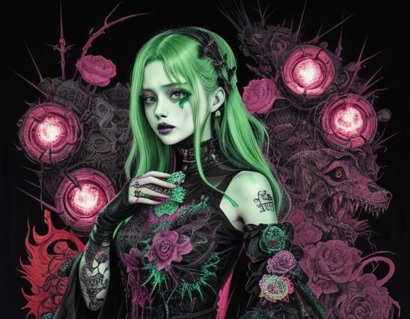 Biohazard Beauty ☣️🧟‍♀️ Fink ; disturbing evil creepy disgu...