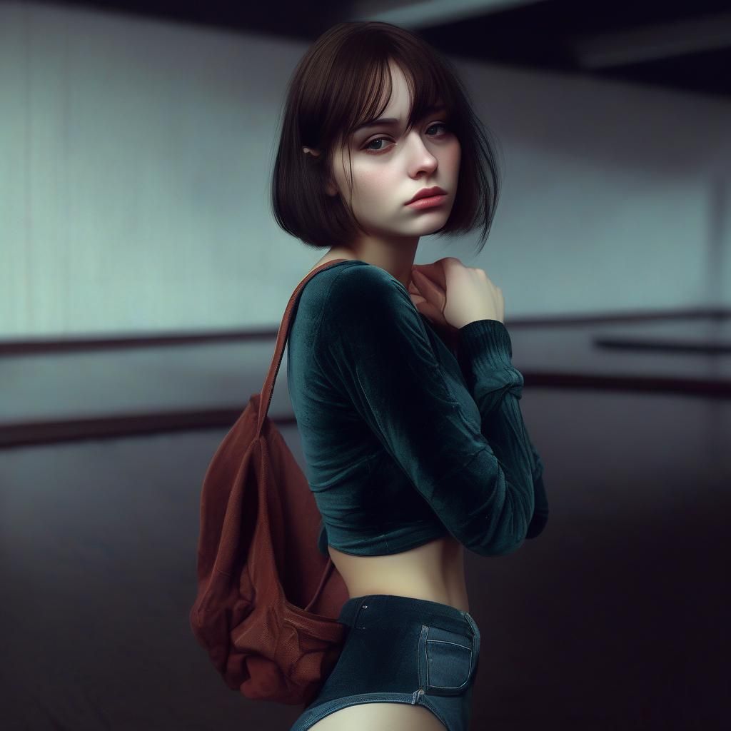 Girl in green velvet #01