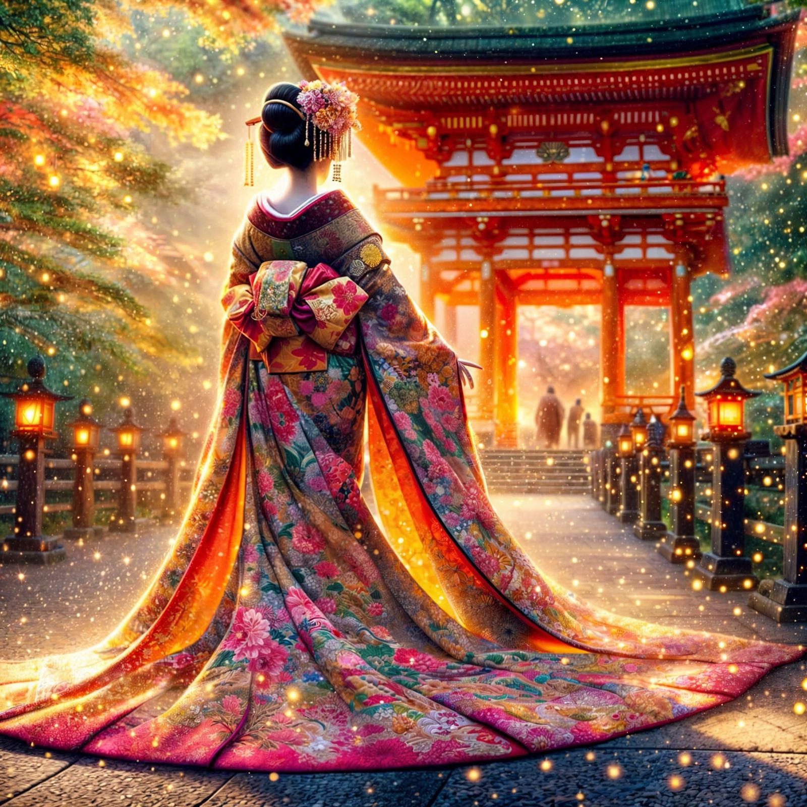 She Walks in Colors (Furisode)  by @Ria Hagane