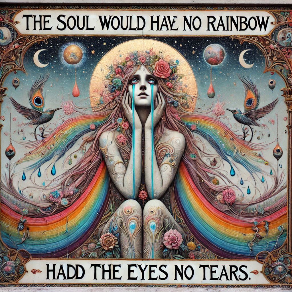 The soul would have no rainbow, had the eyes no tears― John Vance Cheney