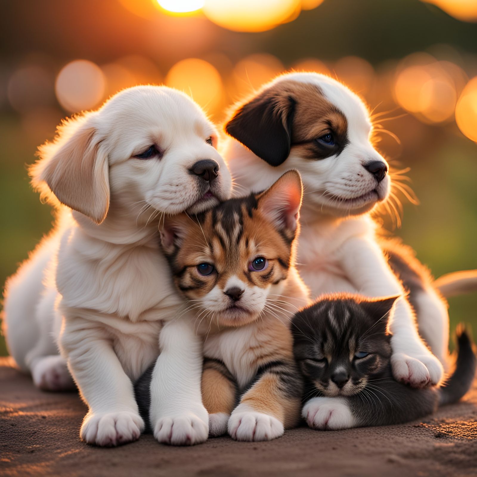  puppies and kittens