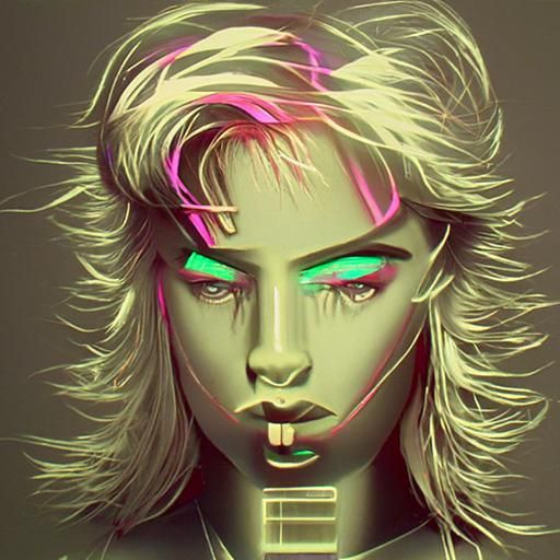 Synthwave Lady 2
