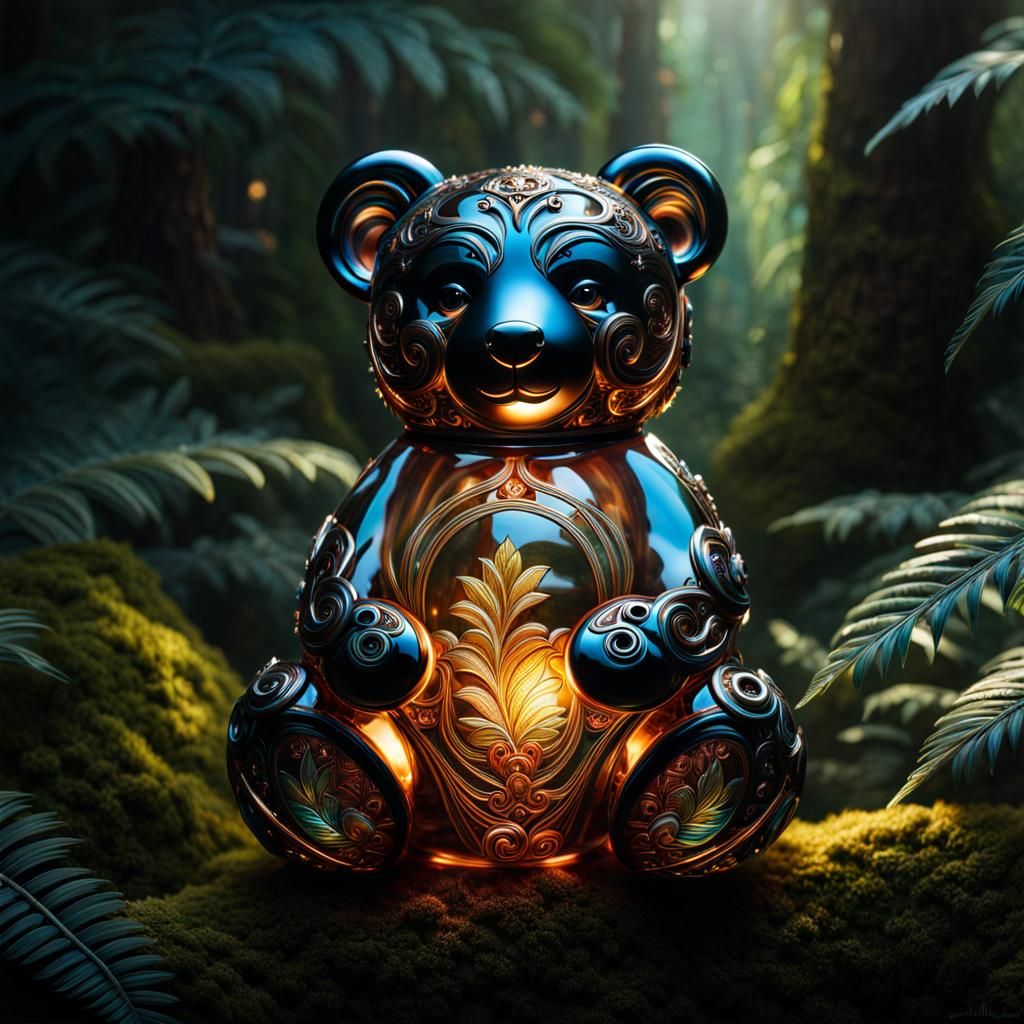Glass teddybear