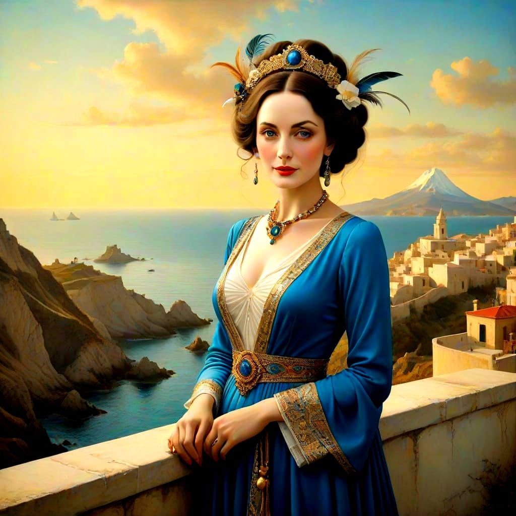 Surreal Ladies in a Mystical Background