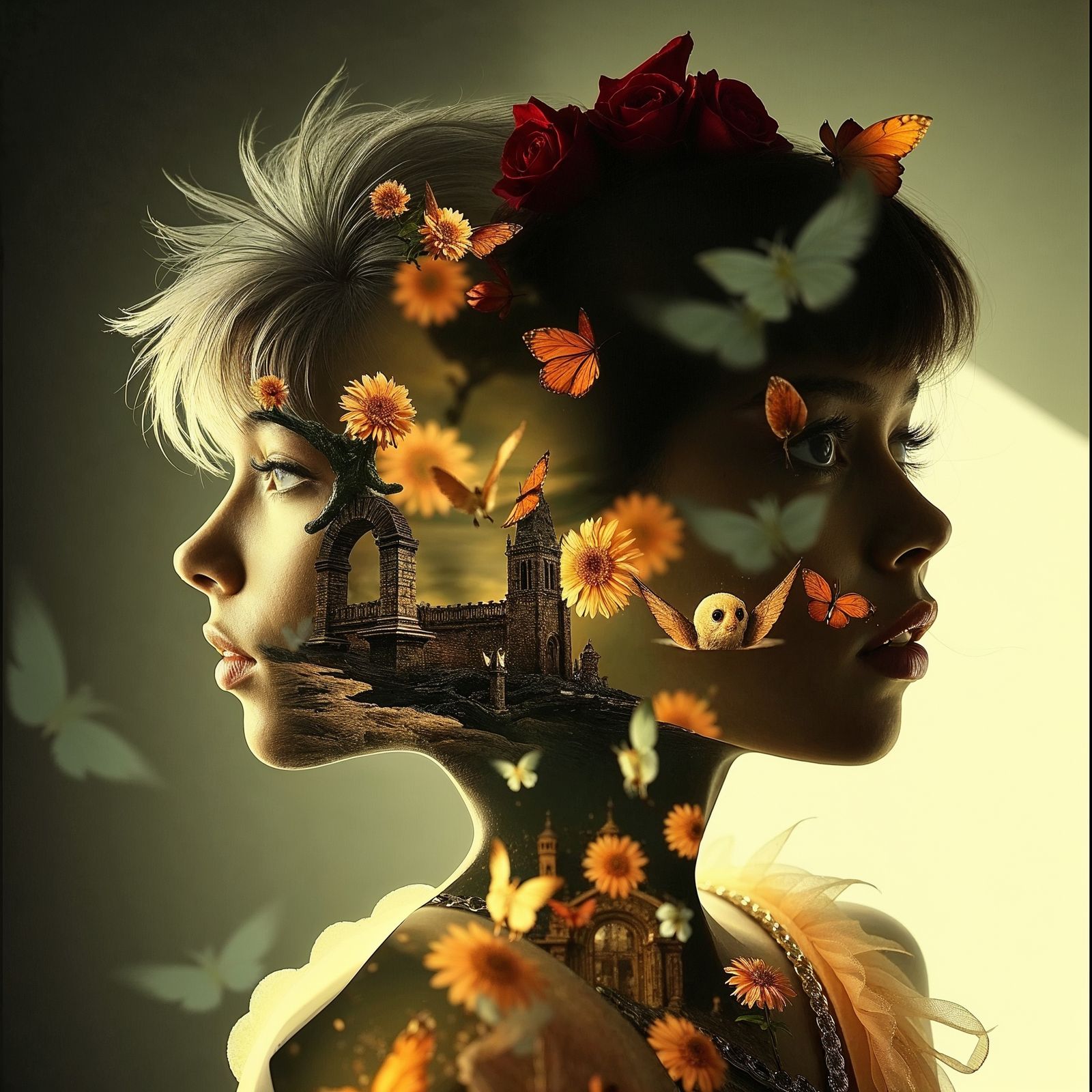 Surreal double exposure