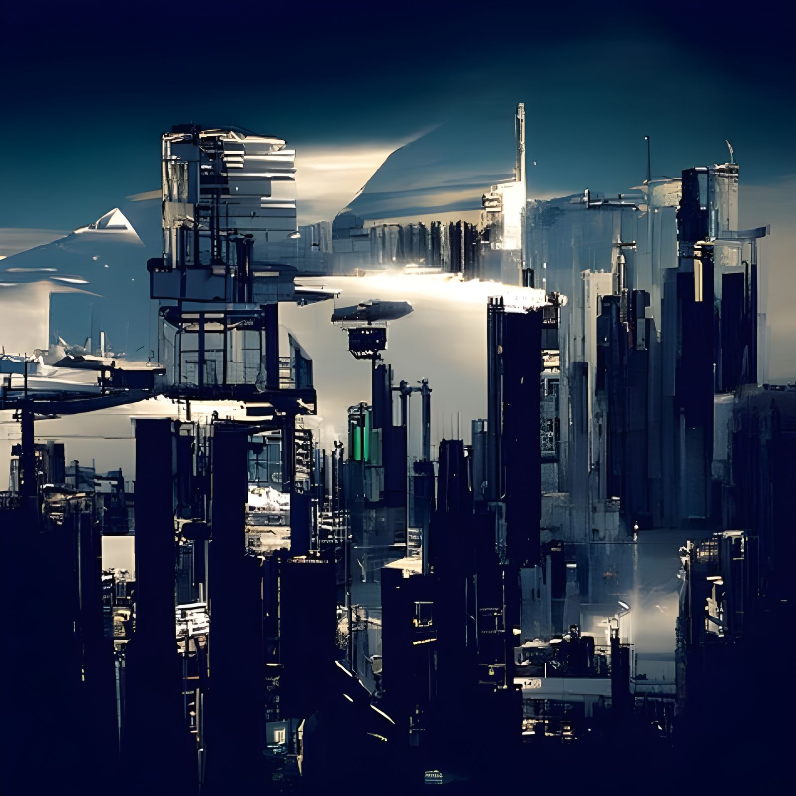 Metropolis - AI Generated Artwork - NightCafe Creator