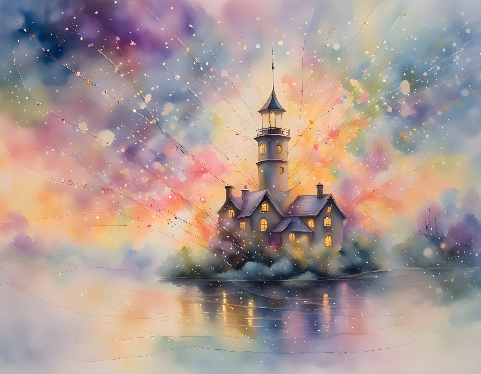 light house  by @eLLar AI