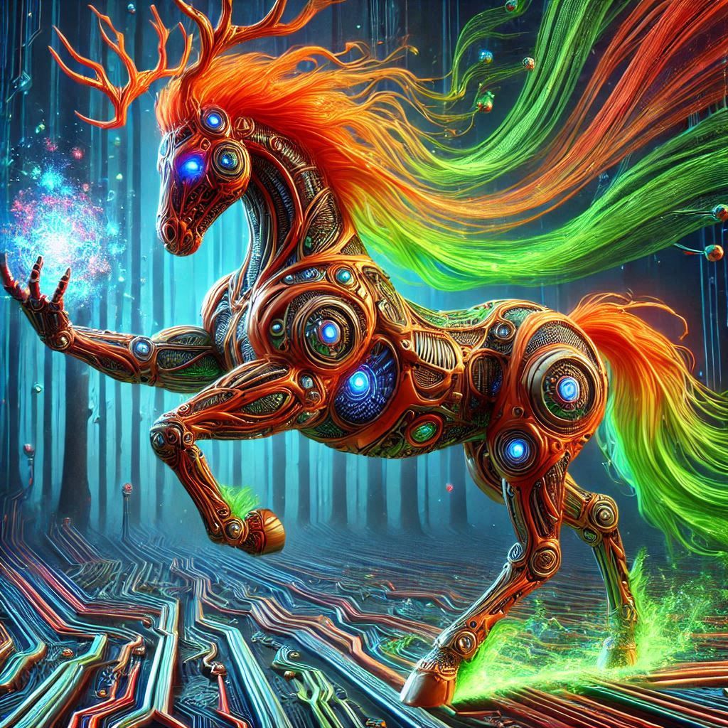 The conjuring stag stallion