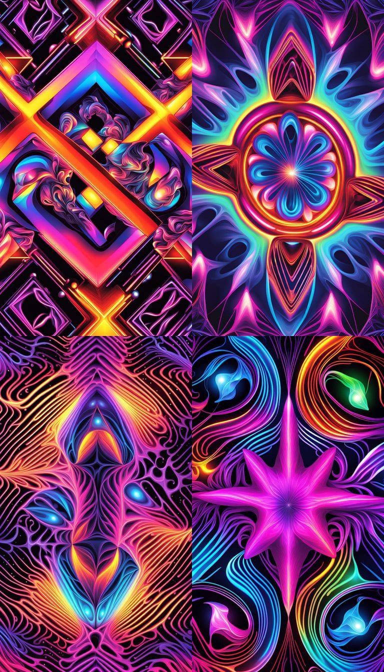 Extrapolate and Illustrate Four Separate Distinct... - AI Art