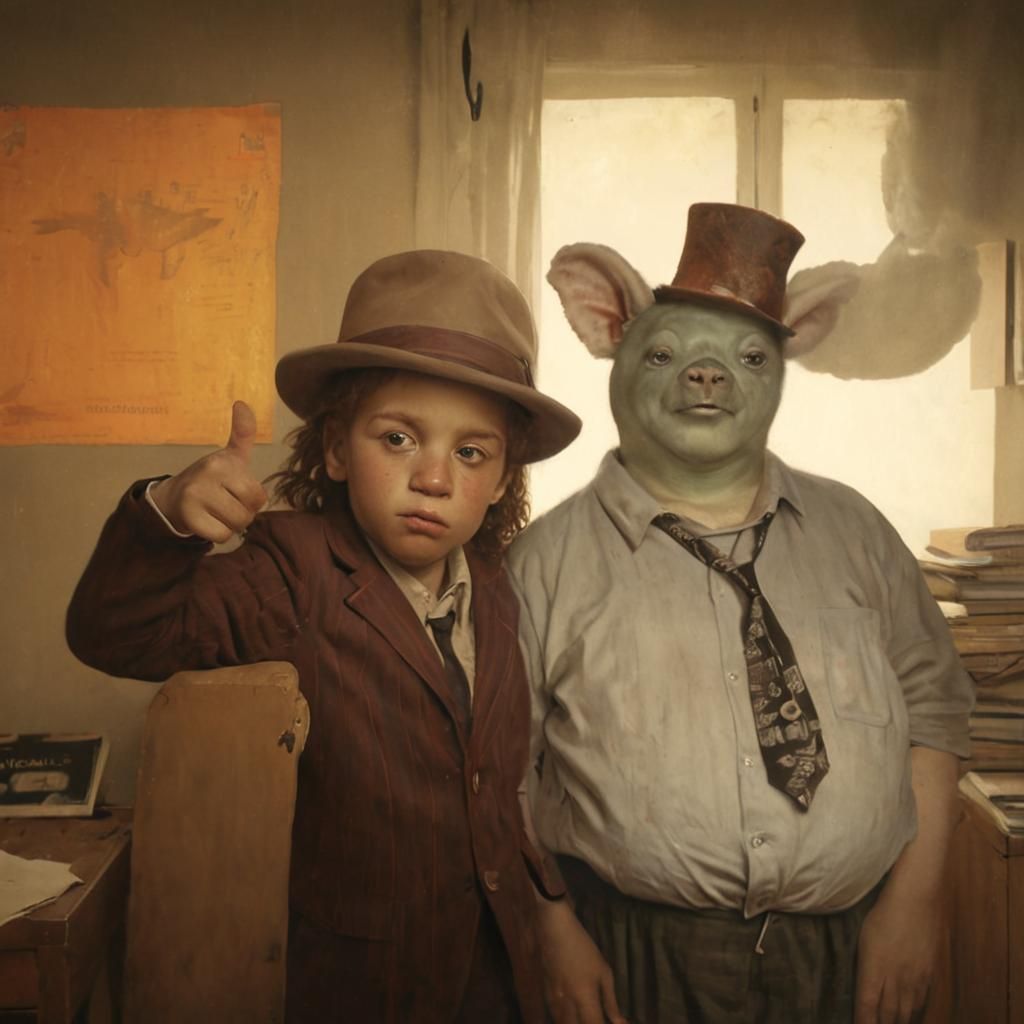 Surreal Figure in Style of Lowbrow Art