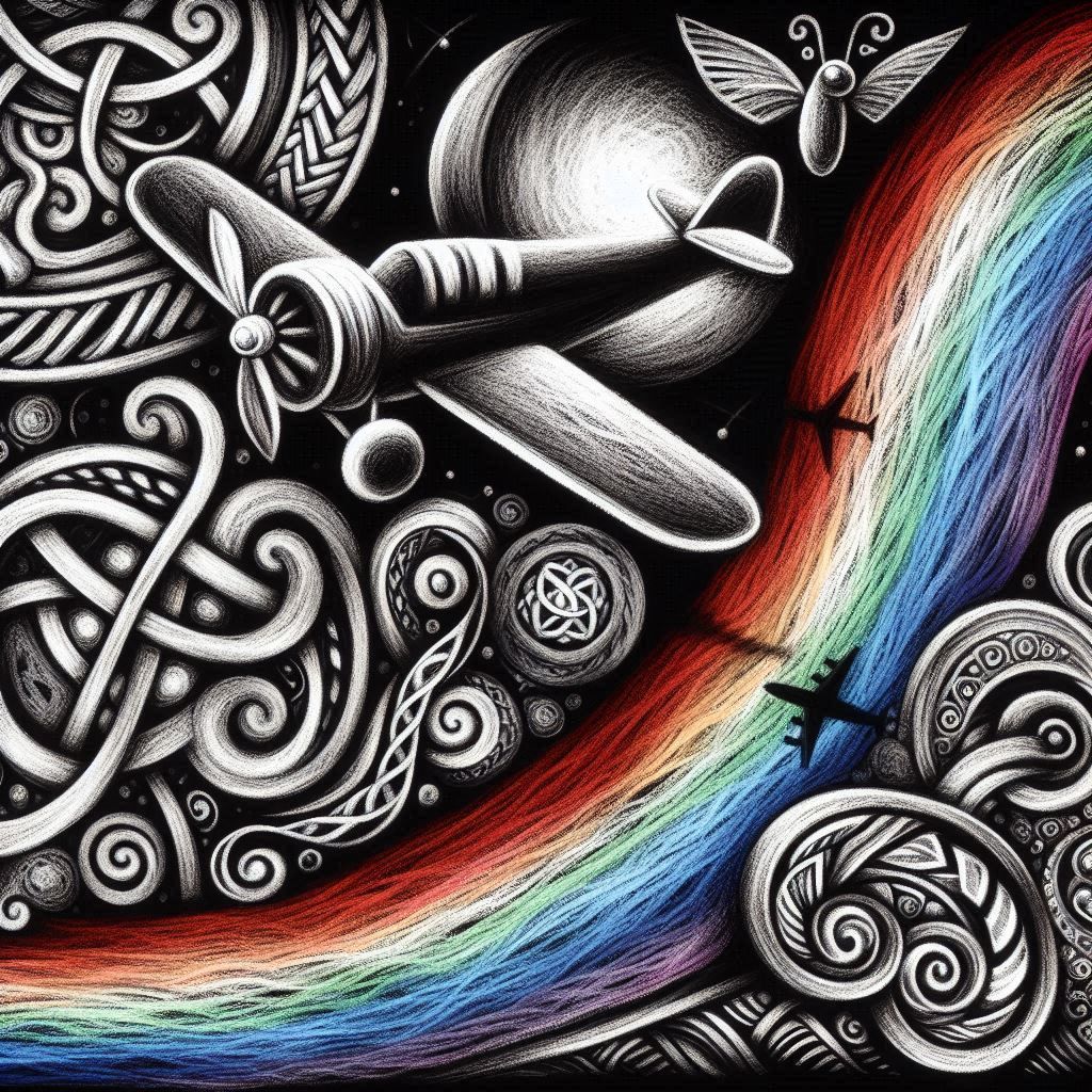 June Art Jam Images- plane