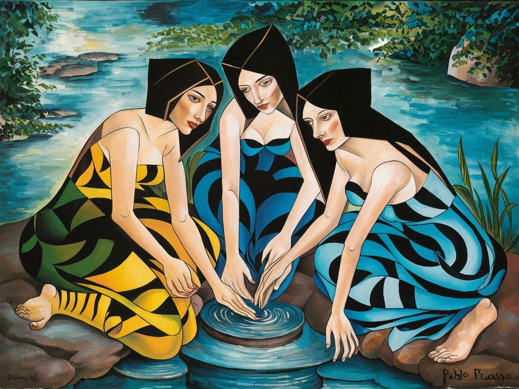 Three Women at the Spring
