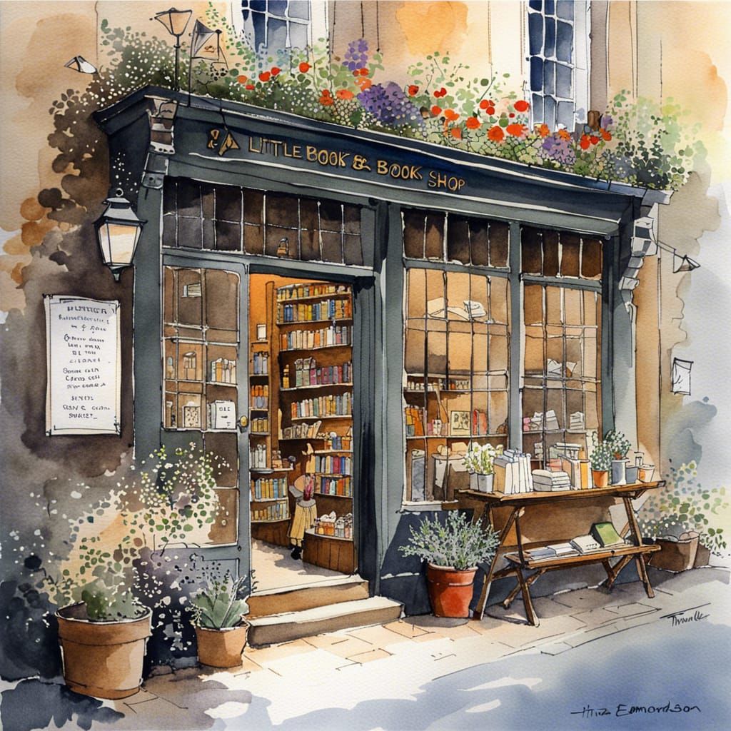 little book shop  by @Gerda Salvrana