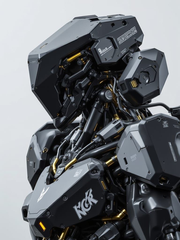 <lora:Boxy Mecha:1.0> Exquisite mecha closeup side view