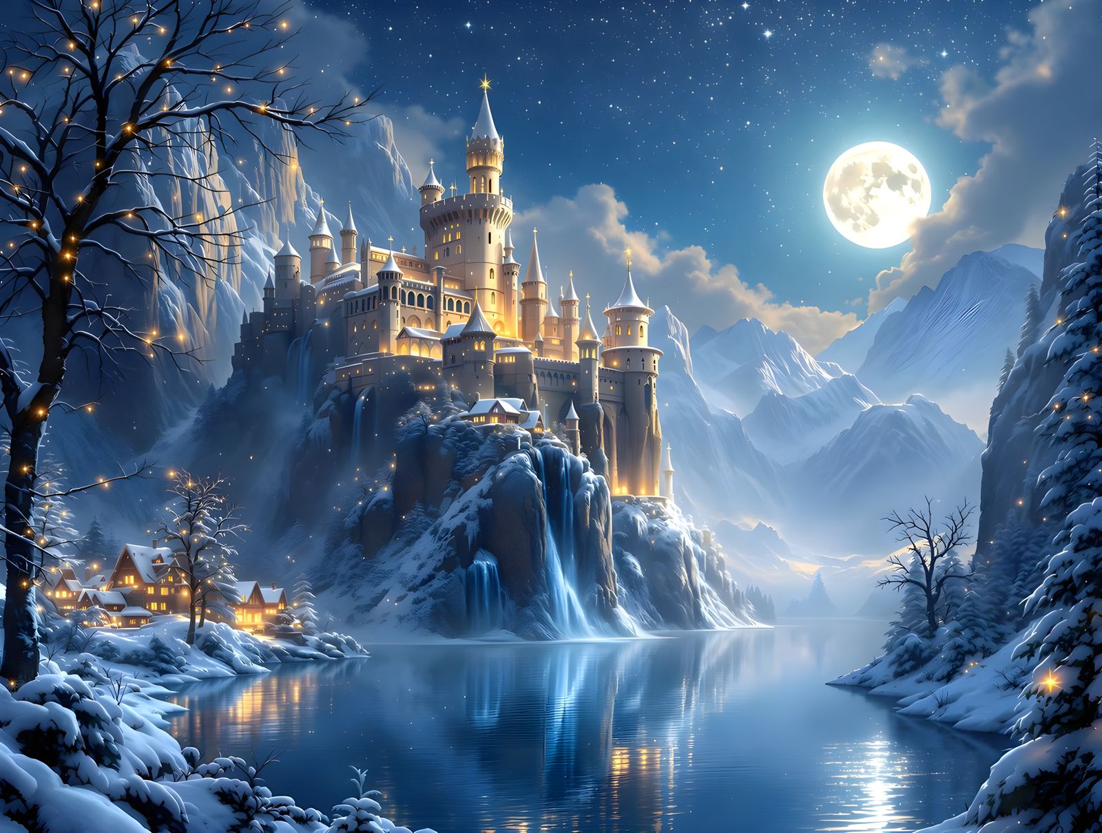 Moonlit Castle  by @Eve Crowe