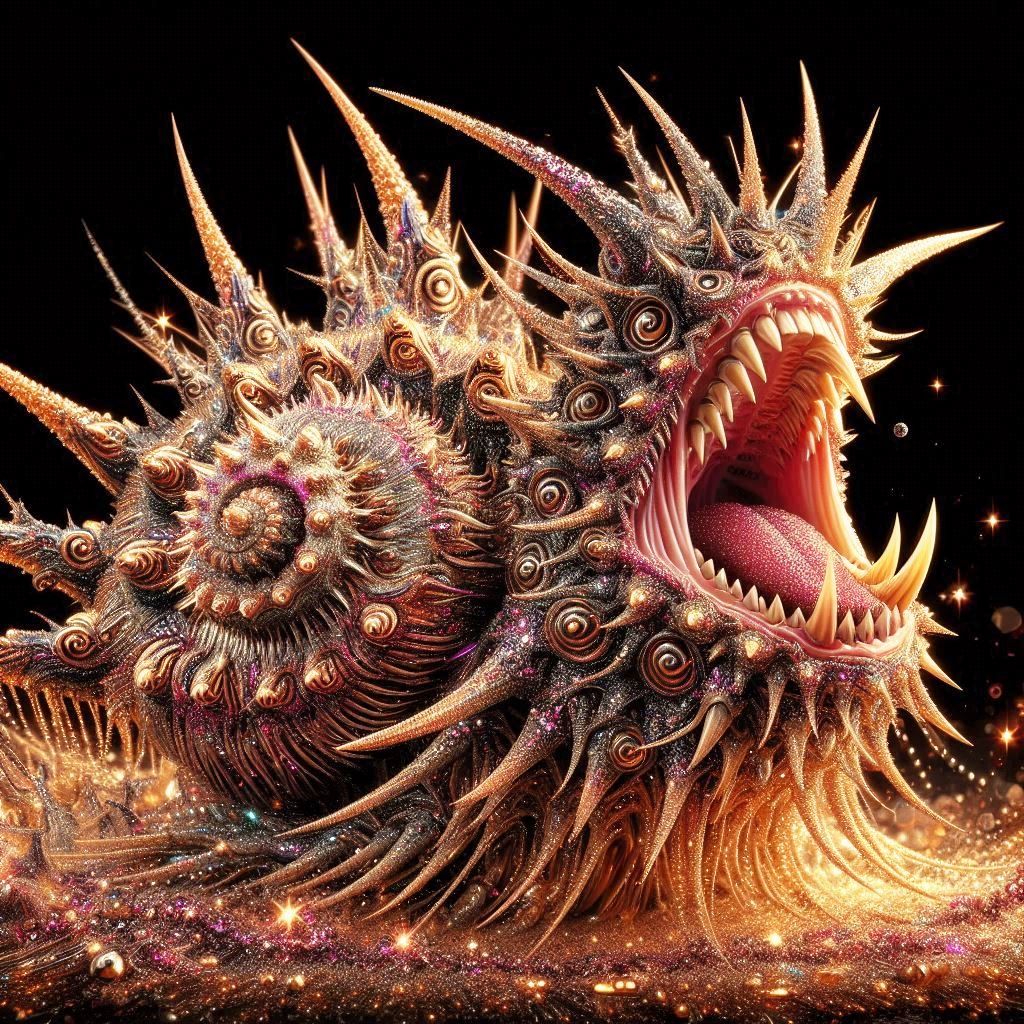 Screaming prickly snail