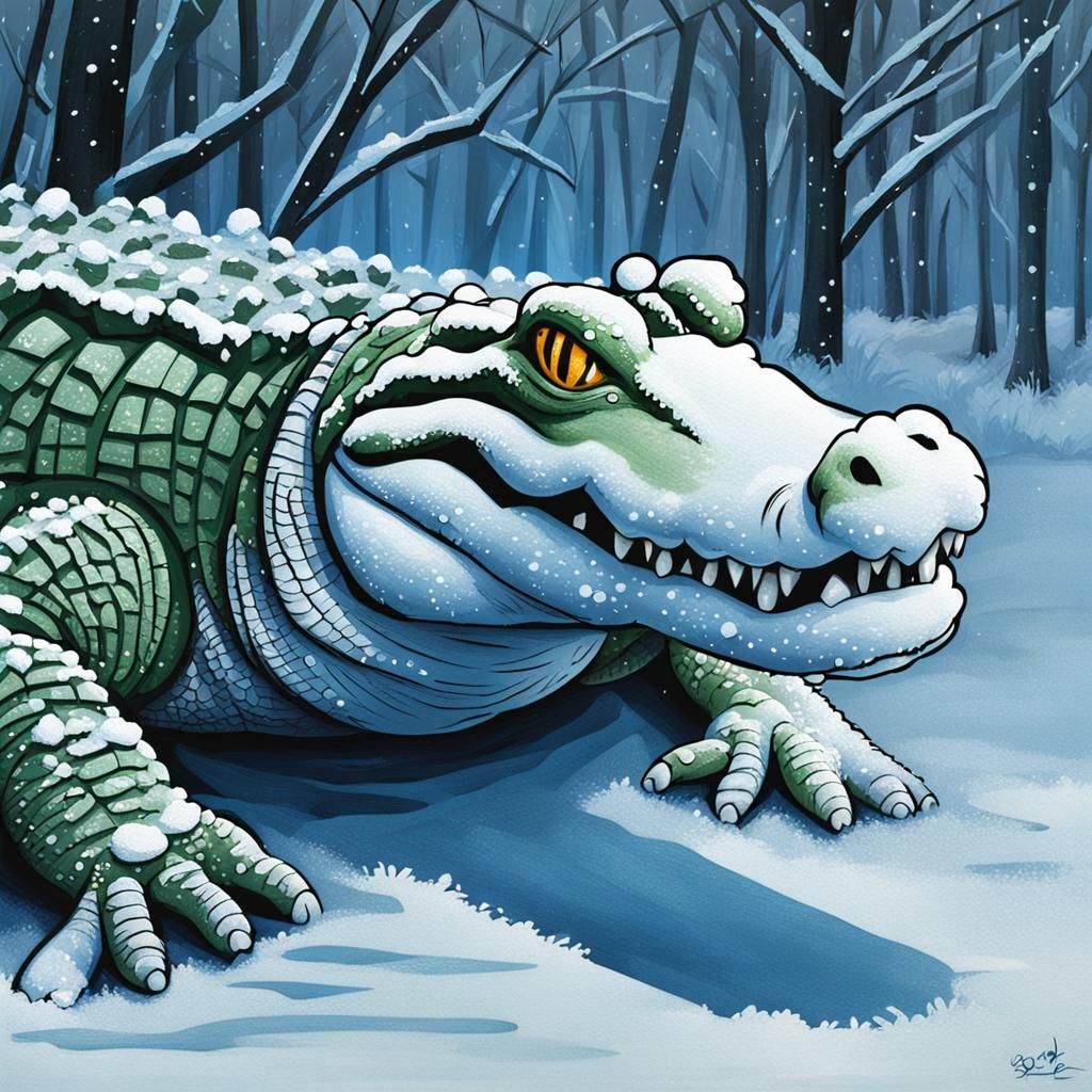 Frosty Crocodile