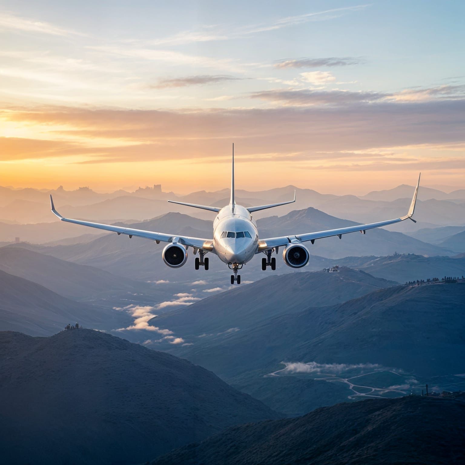 Vintage Airline Ticket on Parchment Background