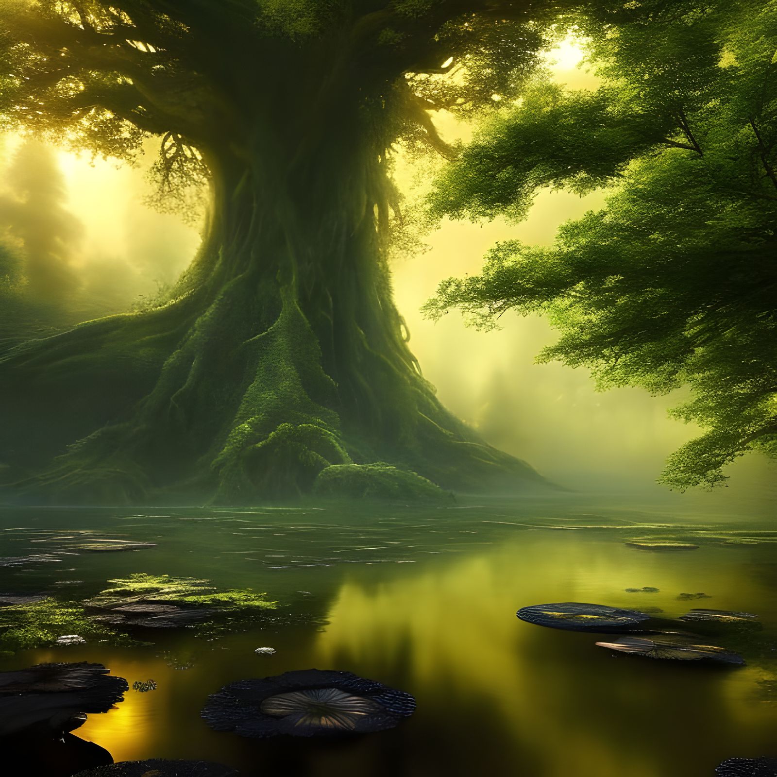 The Golden Pond  by @Lola