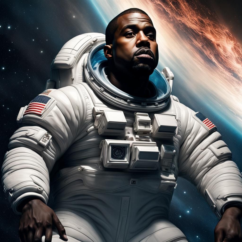 Kanye West In Space Ai Generated Artwork Nightcafe Creator 