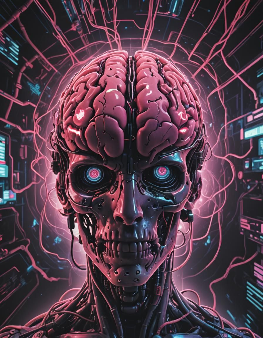 Generic stale old plastic brain face