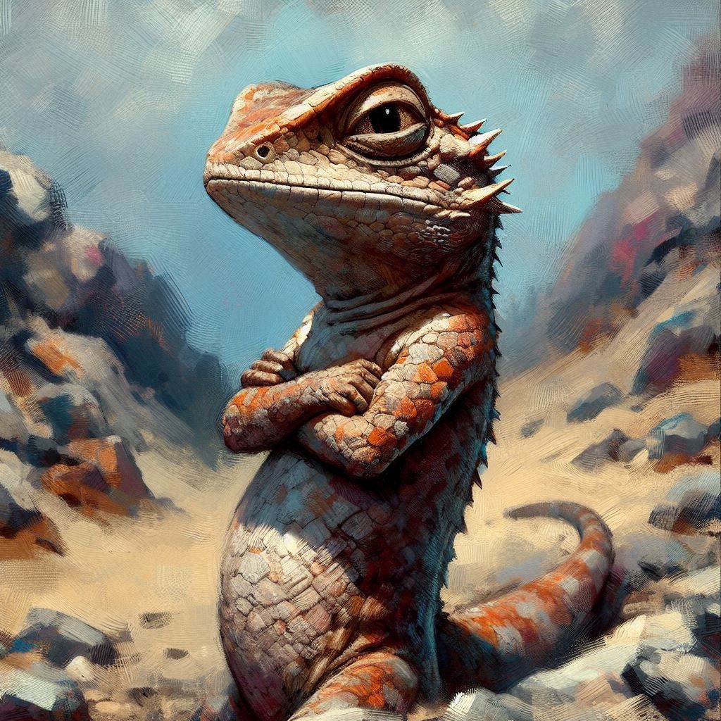 Skeptical lizard 3