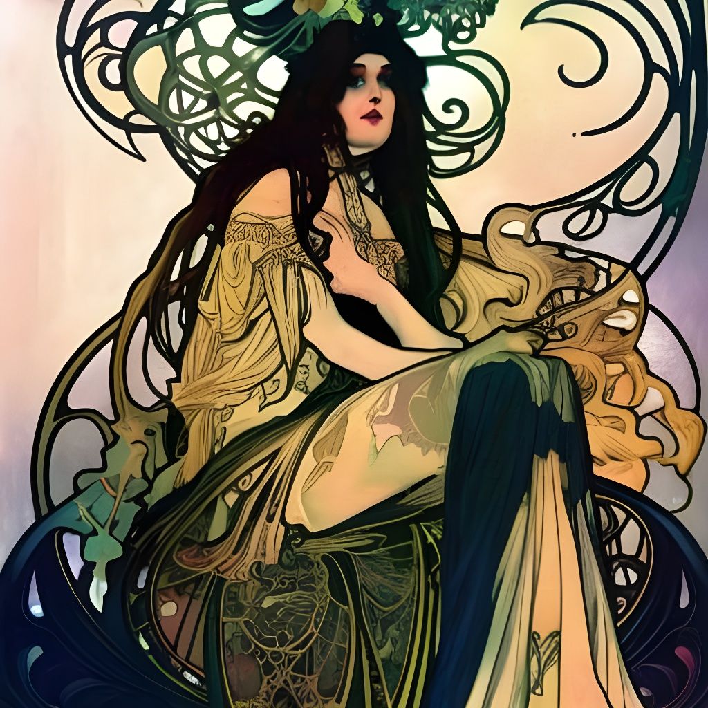 Gothic beautiful complex mysterious auroracore dreamcore Alp...