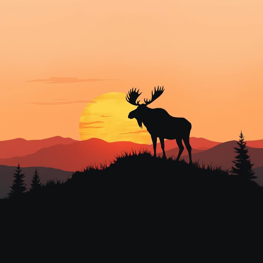 Rising Moose  by @Miriam Wolfdaughter