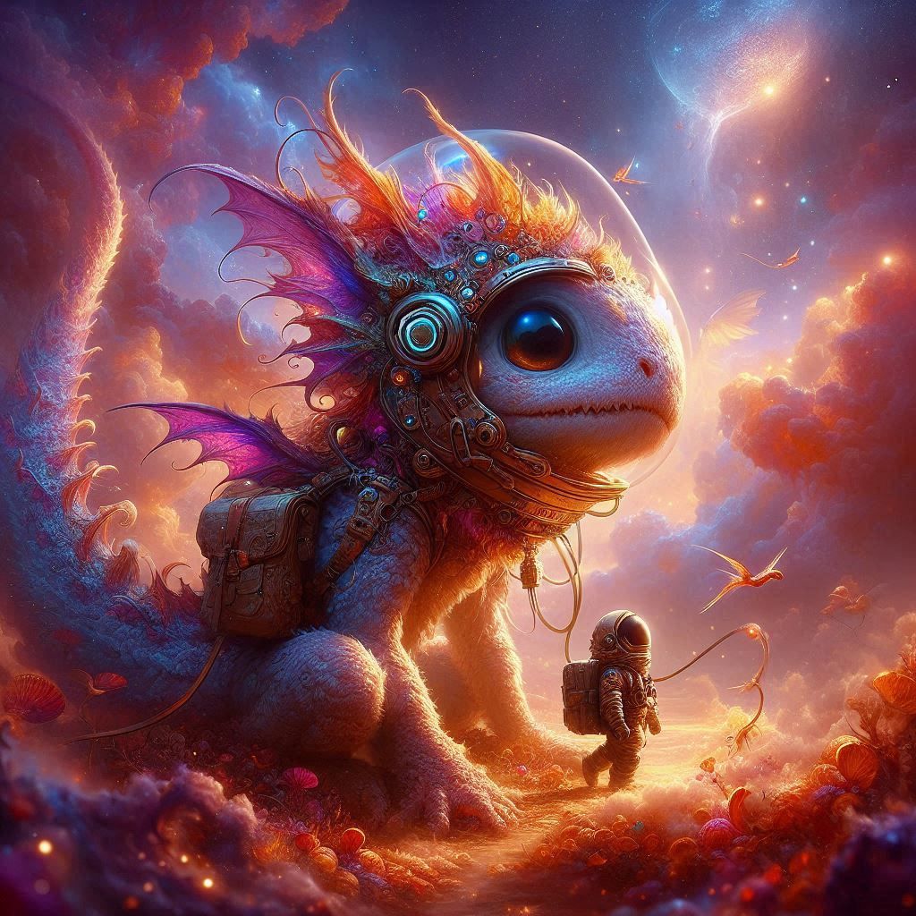 adorable fairy-tale fantasy creature portrait..