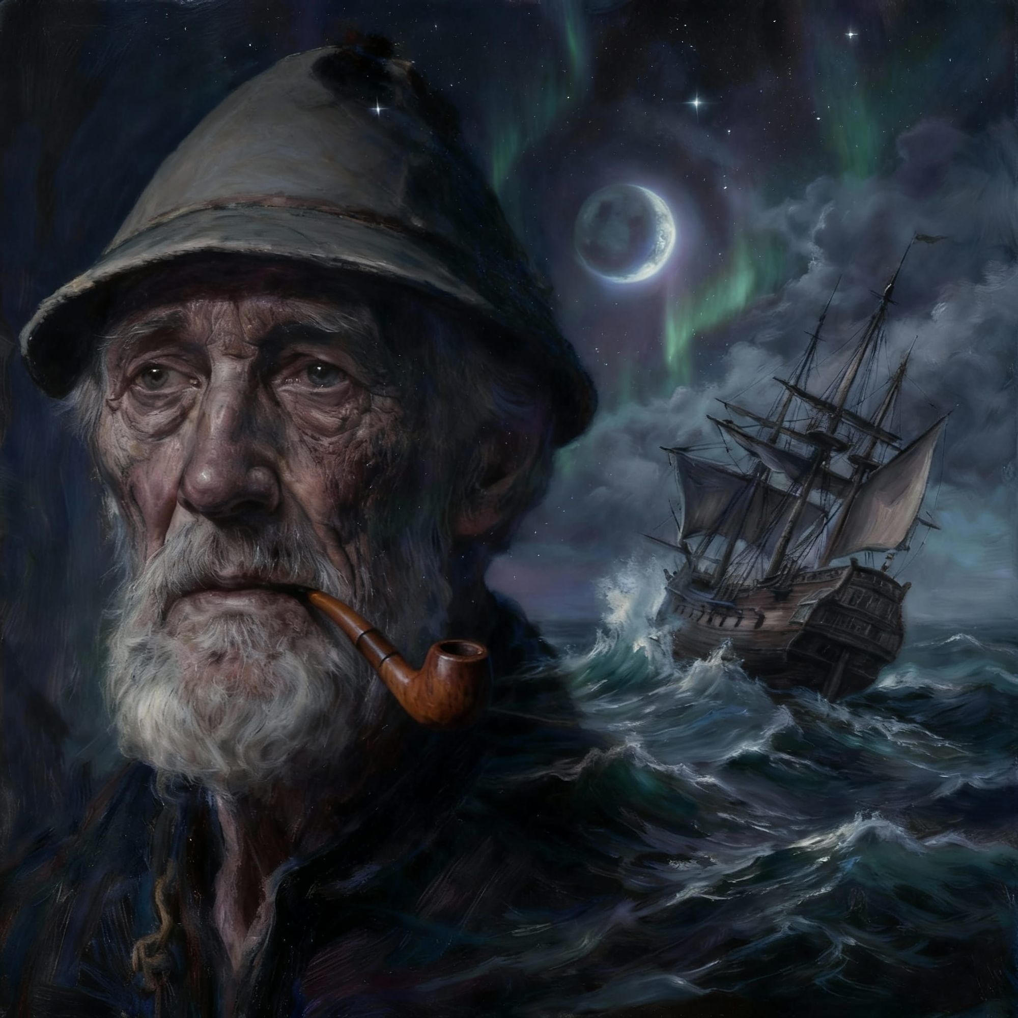 Worn and weathered from a life at sea