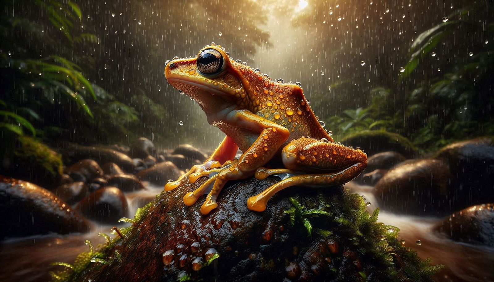 Brazilian gold frog - AI Generated Artwork - NightCafe Creator