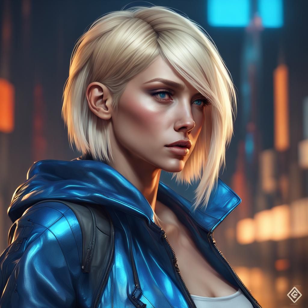 Blonde sci fi girl - AI Generated Artwork - NightCafe Creator