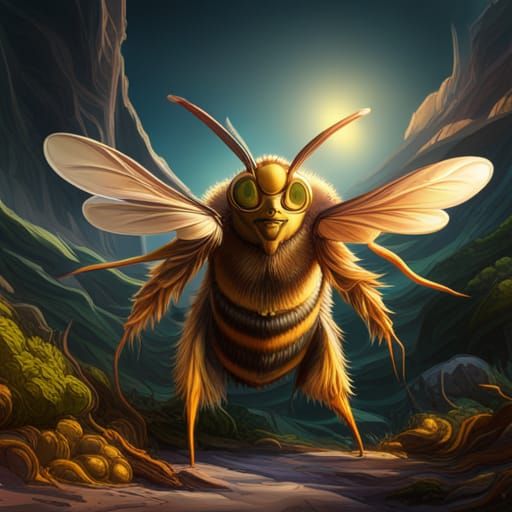 Humanoid Bee - AI Generated Artwork - NightCafe Creator