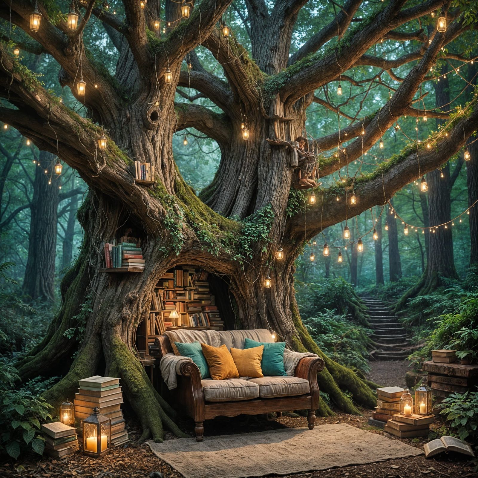 Books and Nature  by @Daewen98