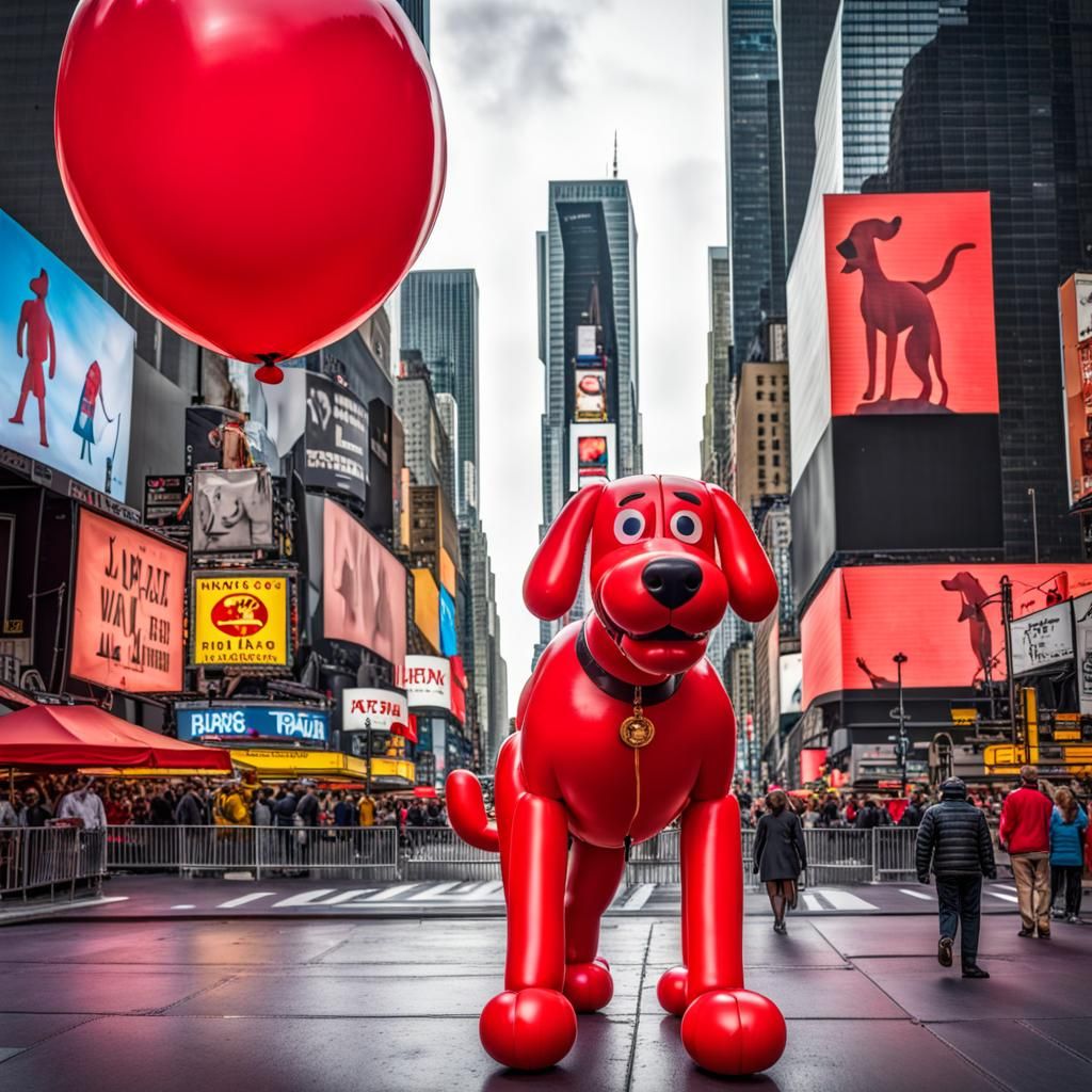 Clifford, The big red balloon  by @KHansen