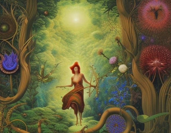 woman feel good, even she maybe not in stargazing platform i...