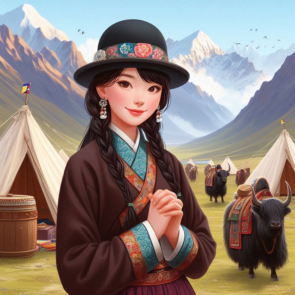 A Tibetan girl