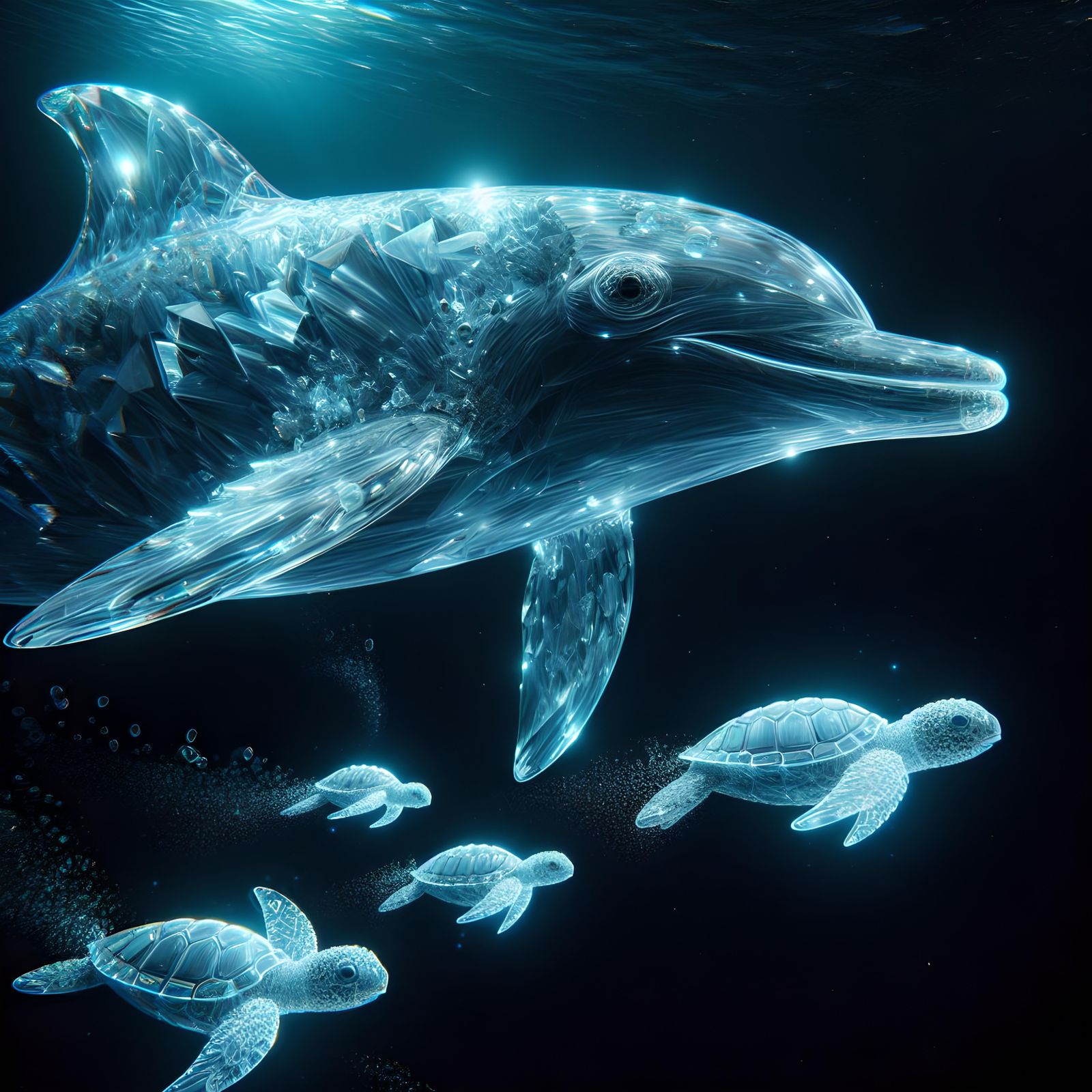 swimming with friends