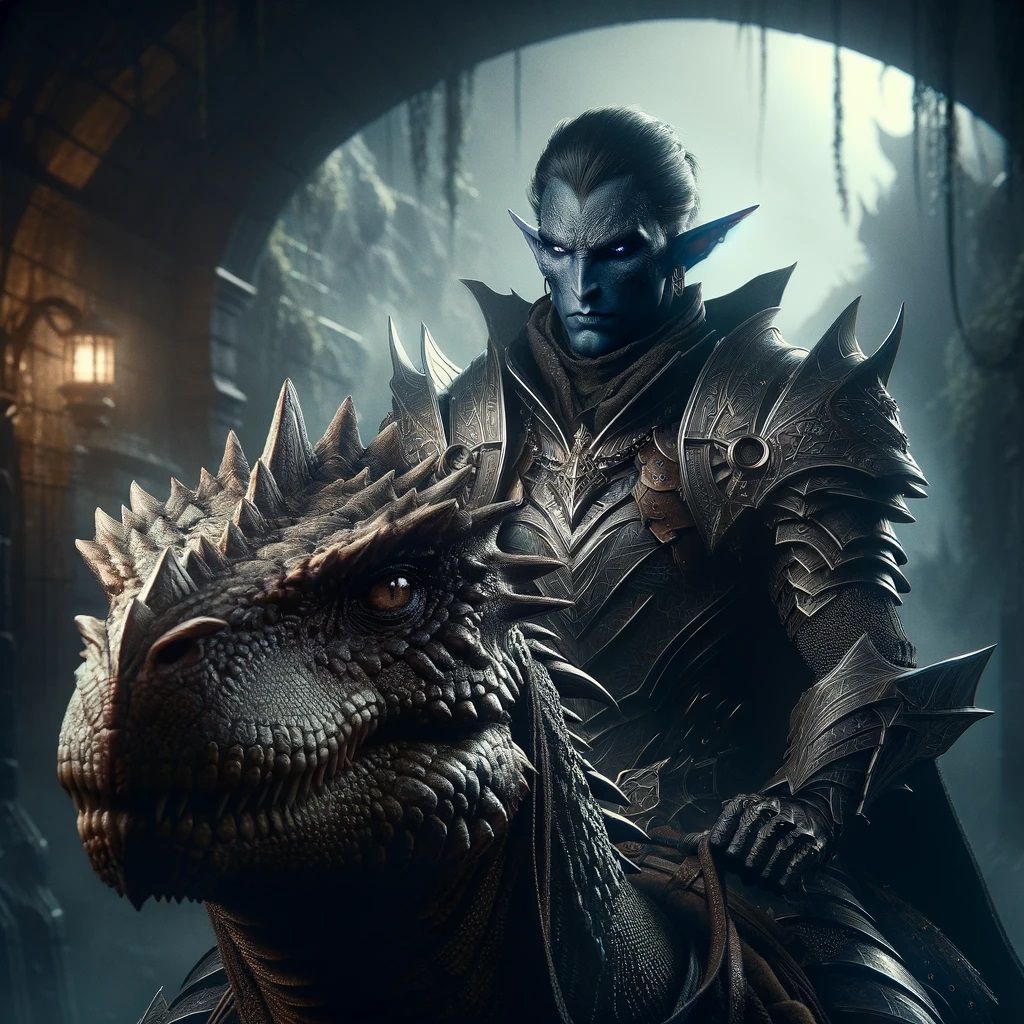 Drow Lizard Rider